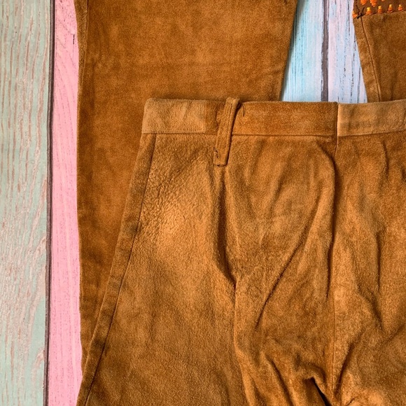 Awesome vintage suede leather flare pants - Picture 12 of 12